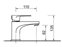 Bellini LN0602/6 單控浴缸/浴室面盆牆身出水龍頭 (100% 意大利製造)