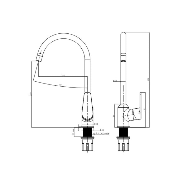 Bellini BVF-3688C 單控星盆龍頭(冷熱水)
