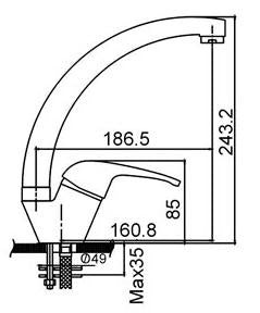 Bellini 8830 單把廚房龍頭(冷熱水)-廚房龍頭-Bellini-錦隆五金|觀塘五金舖