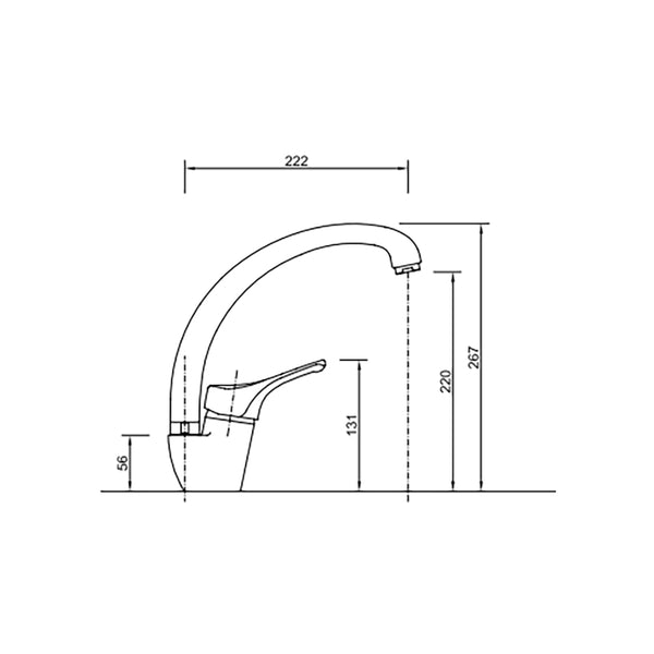 Bellini 8885 單把廚房龍頭(冷熱水)