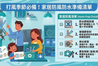 打風季節必備！家居防風防水準備清單 - 觀塘錦隆五金