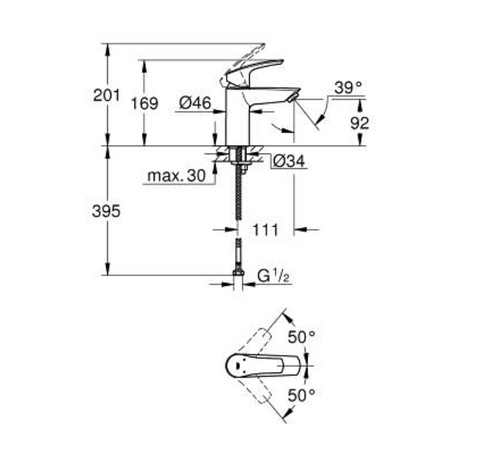 德國 GROHE Eurosmart 32467 浴室龍頭
