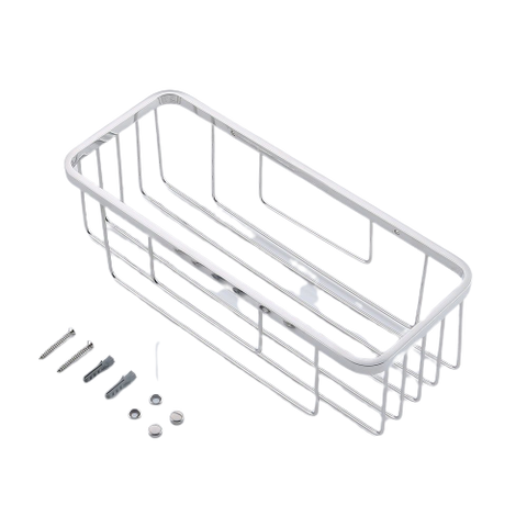 不銹鋼方形置物架 置物籃 亮面 或 啞面 (8吋)